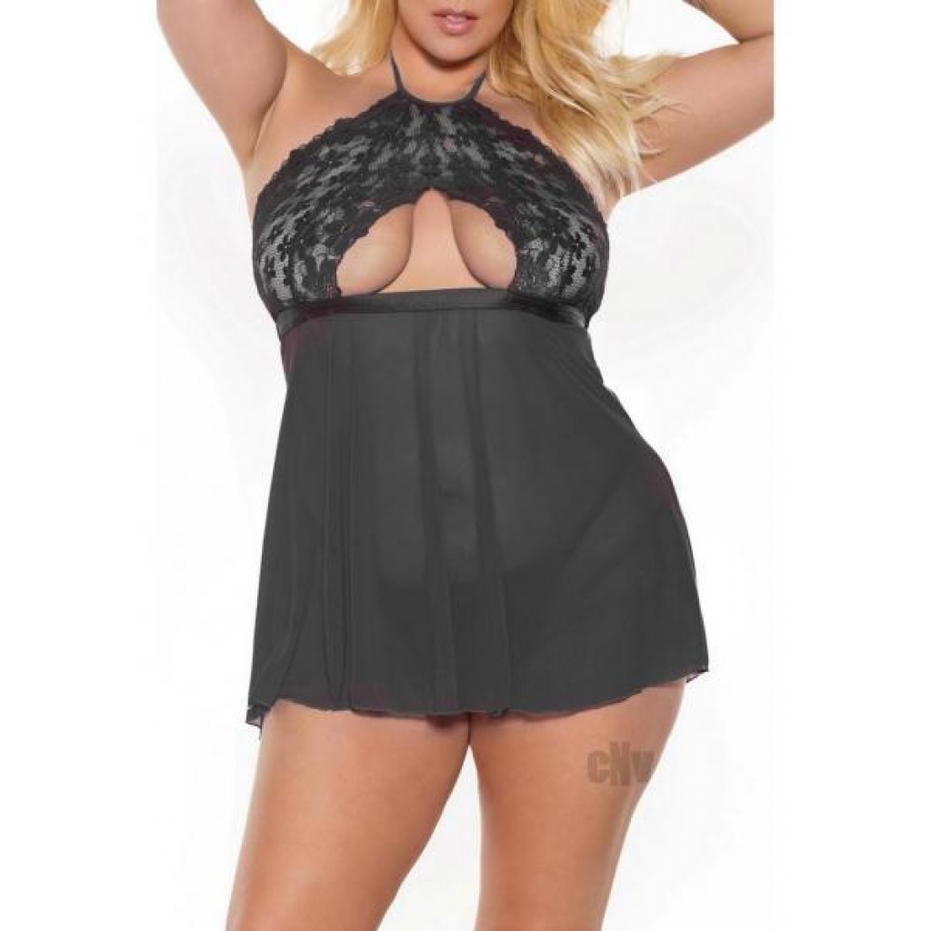 Babydoll Gstring Blk Xl - Cousins Group Inc