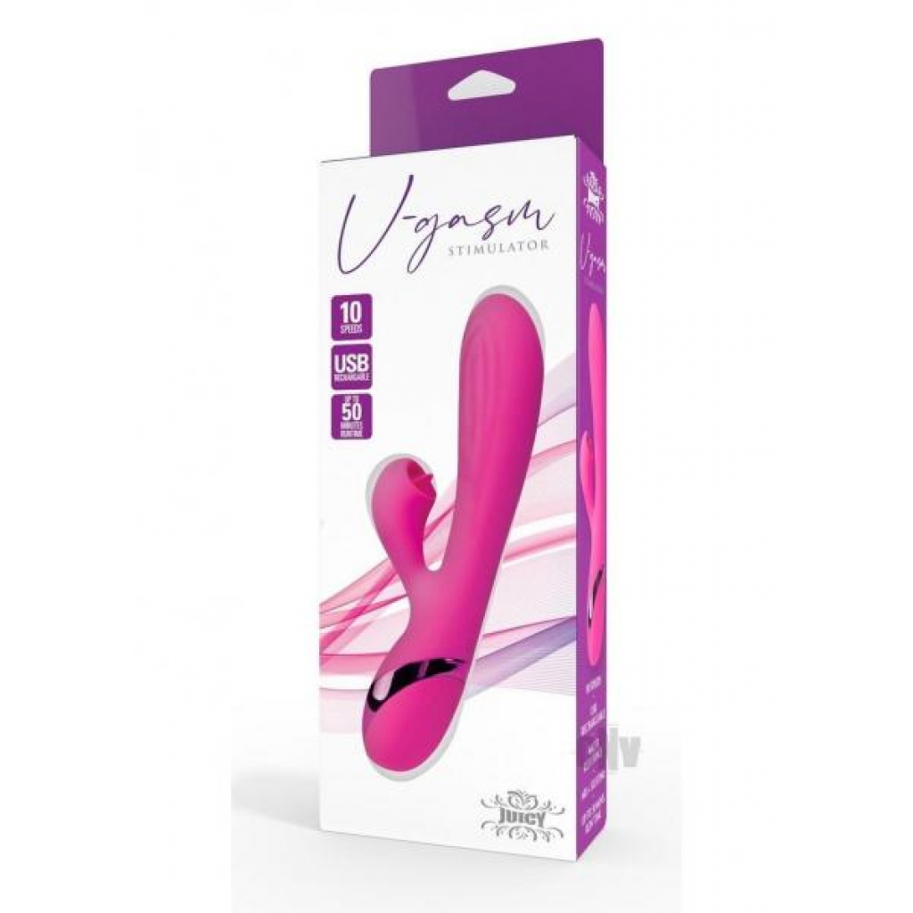 Juicy V-gasm Stimulator Pink - Cousins Group Inc