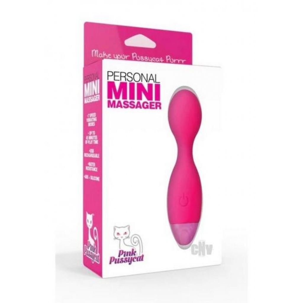 Pink Pussycat Vibrating Prsnl Mini Msgr - Cousins Group Inc