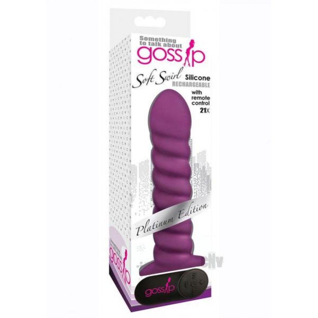 Gossip Soft Swirl Vibrator Purple - Xr Curve