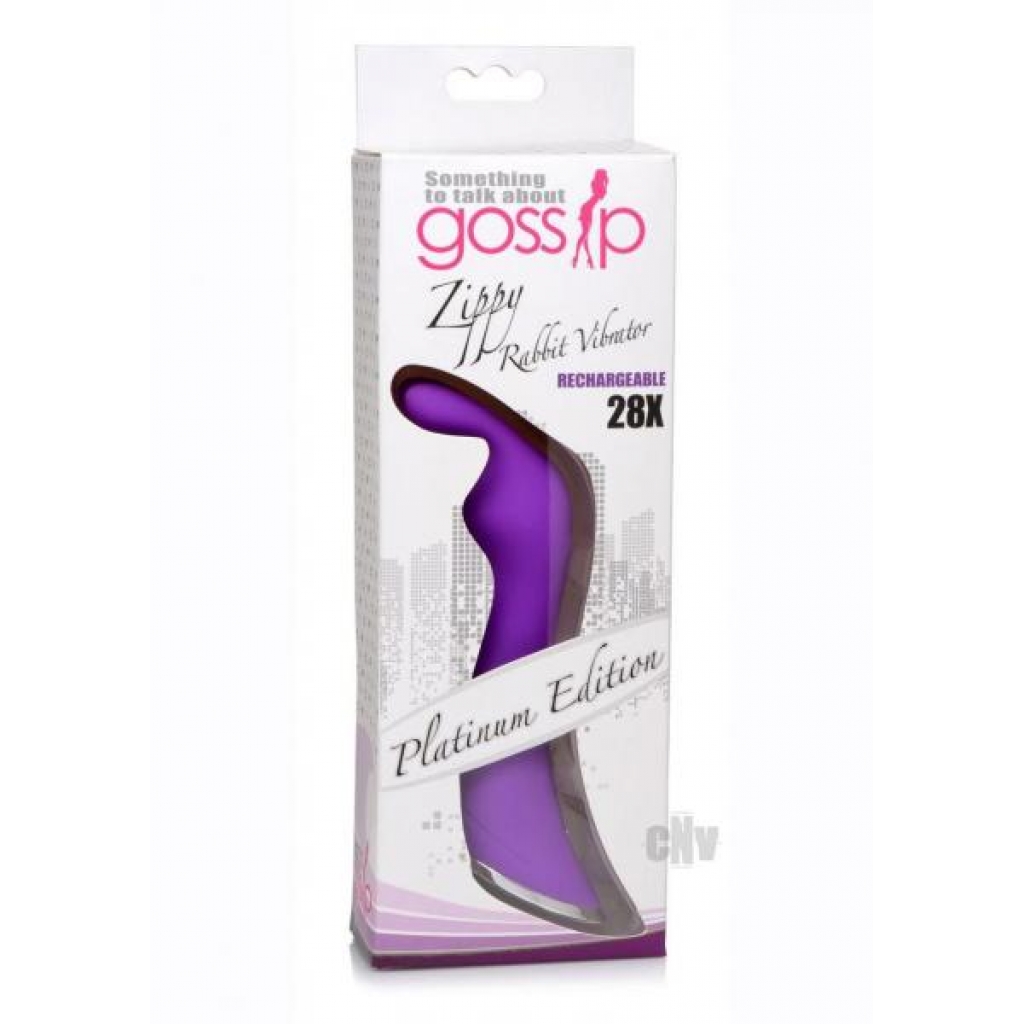 Gossip Zippy Rabbit Vibrator Purple - Xr Curve