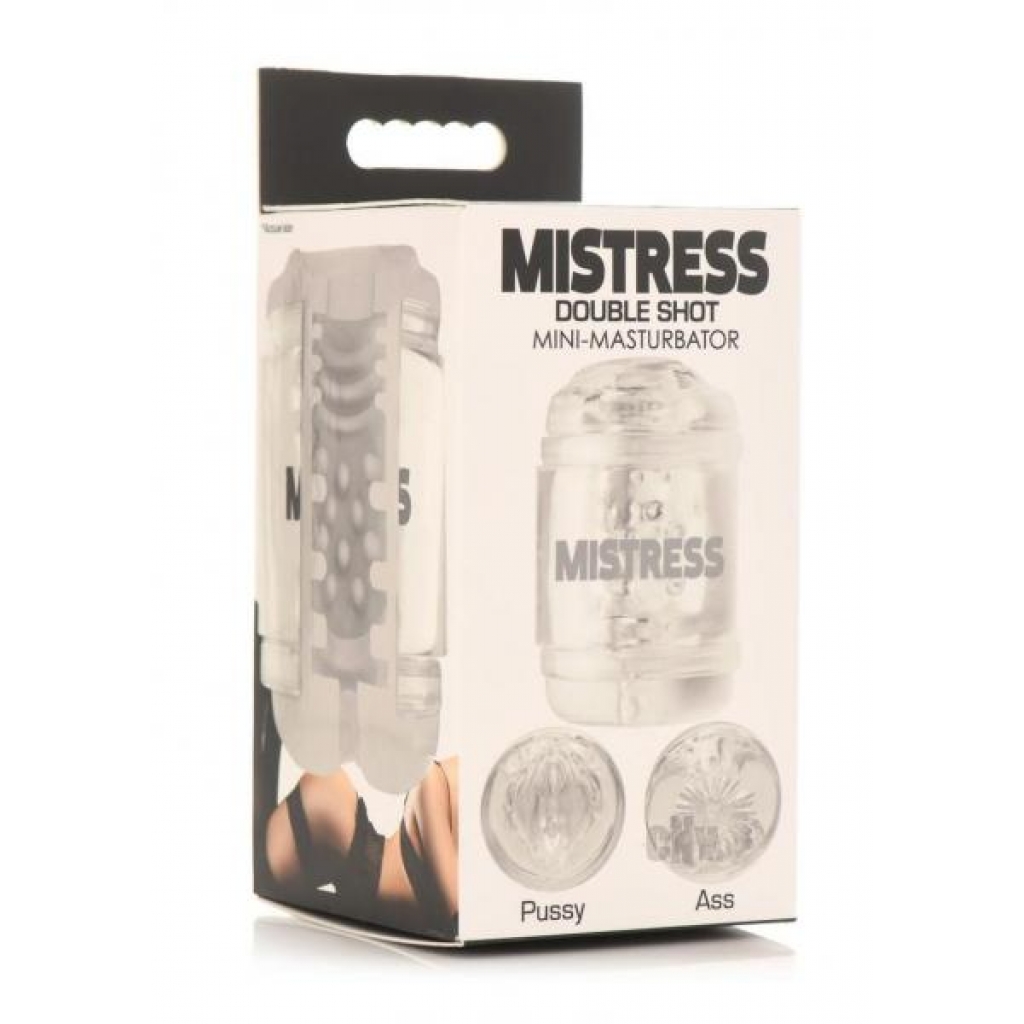 Mistress Double Shot Pussy & Ass Clear Stroker