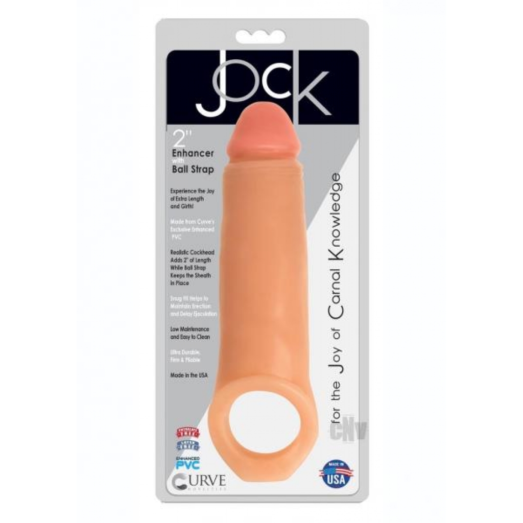 Jock Penis Enhancer W/strap 2 Vanilla - Xr Curve