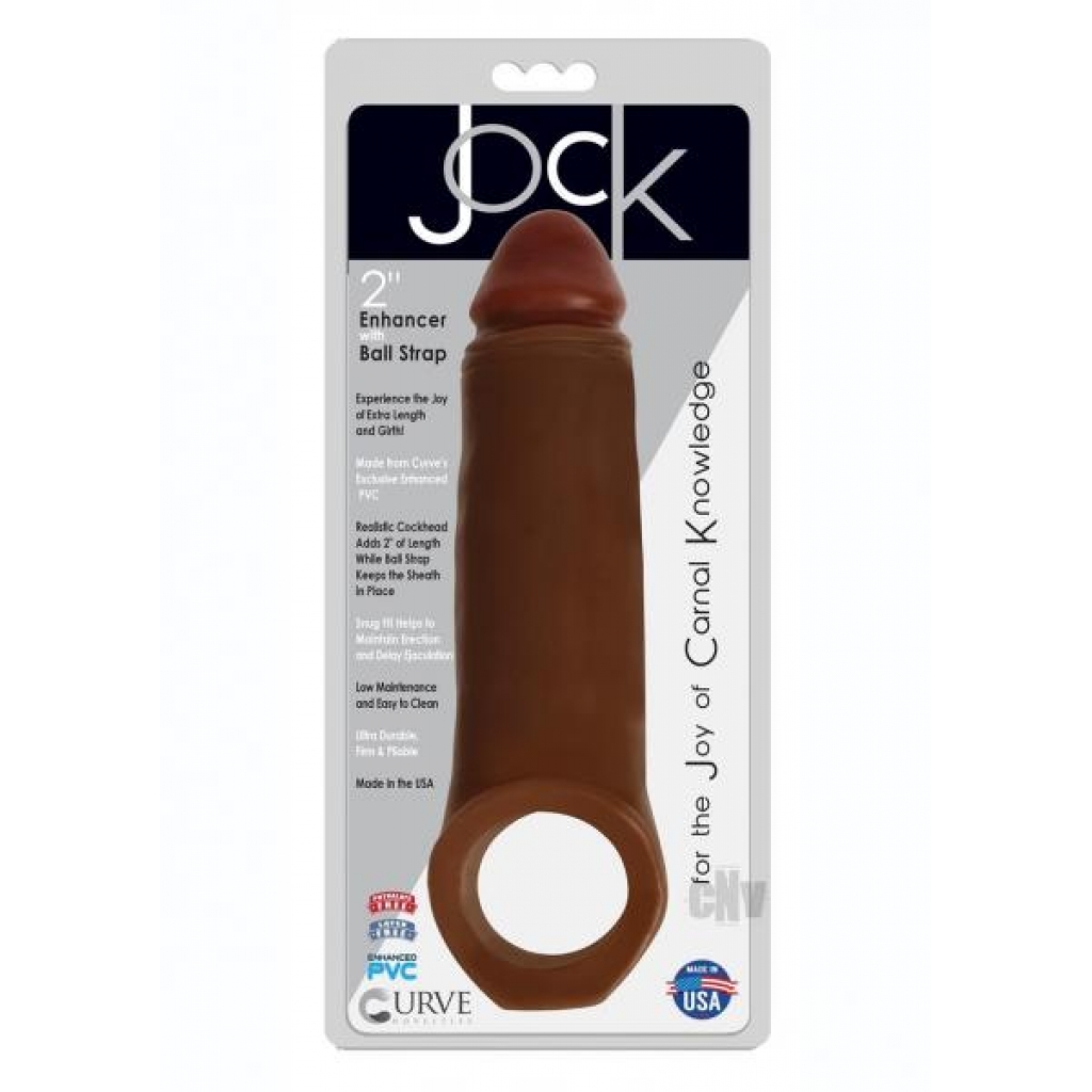 Jock Penis Enhancer W/strap 2 Chocolate - Xr Curve