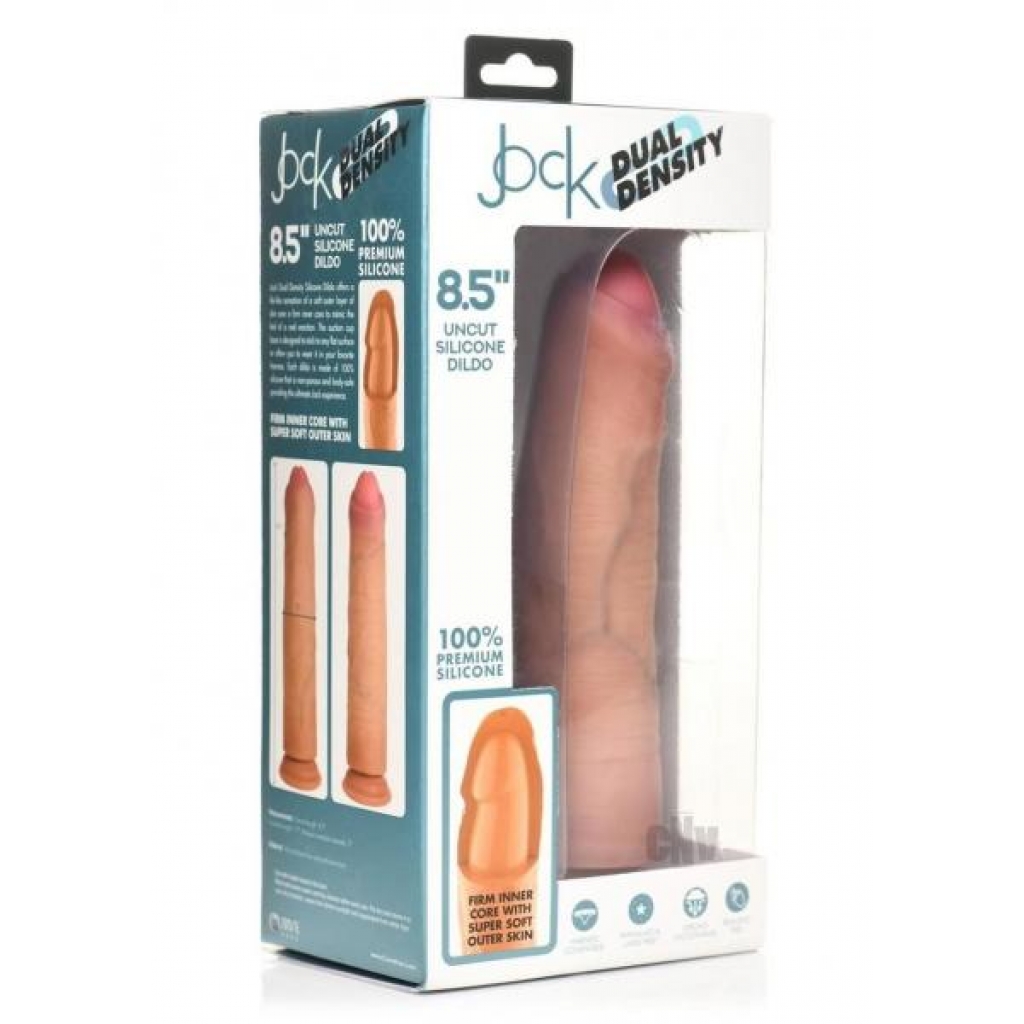 Jock Dual Dense Uncut Dildo 8.5 Tan - Xr Curve