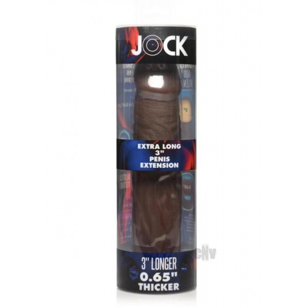 Jock Extra Long Penis Extension Sleeve - 3 Dark