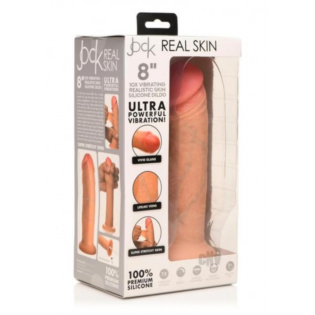 Jock Real Skin Vibe Dildo 8 Vanilla - Xr Curve