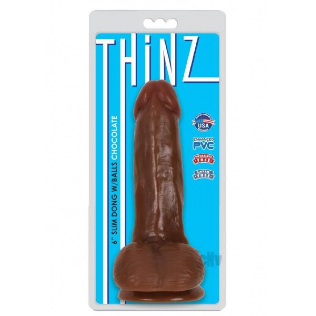 Thniz Slim Dong W/balls 6 Chocolate - Xr Curve