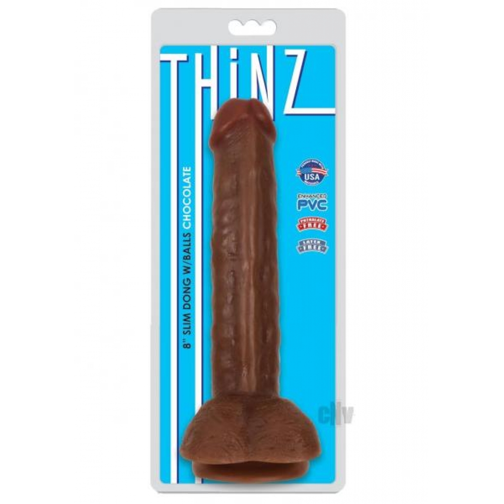 Thniz Slim Dong W/balls 8 Chocolate - Xr Curve