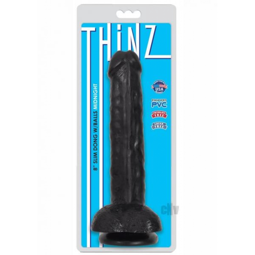 Thniz Slim Dong W/balls 8 Black - Xr Curve