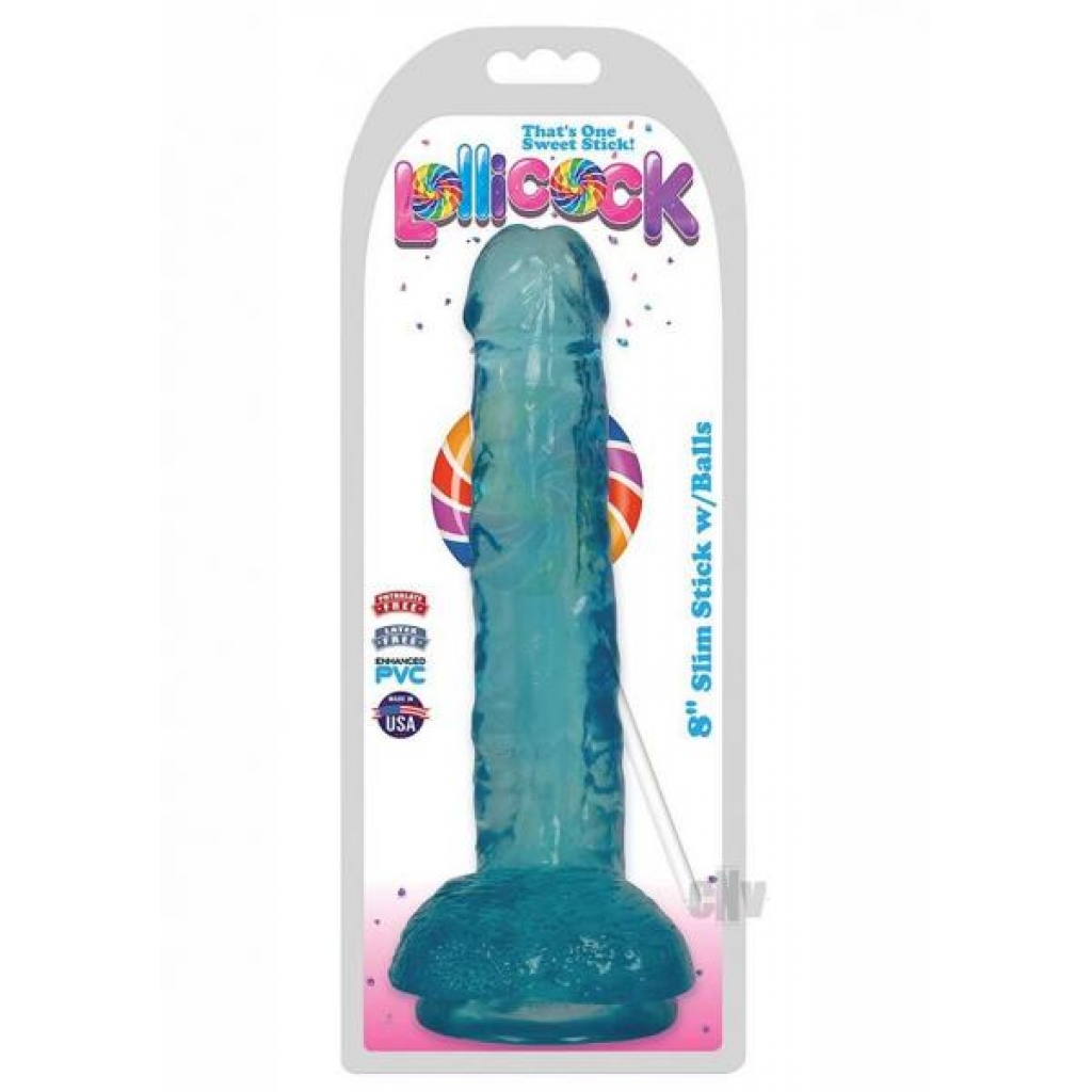 Lollicock Slim Stick W/balls 8 Berry - Xr Curve