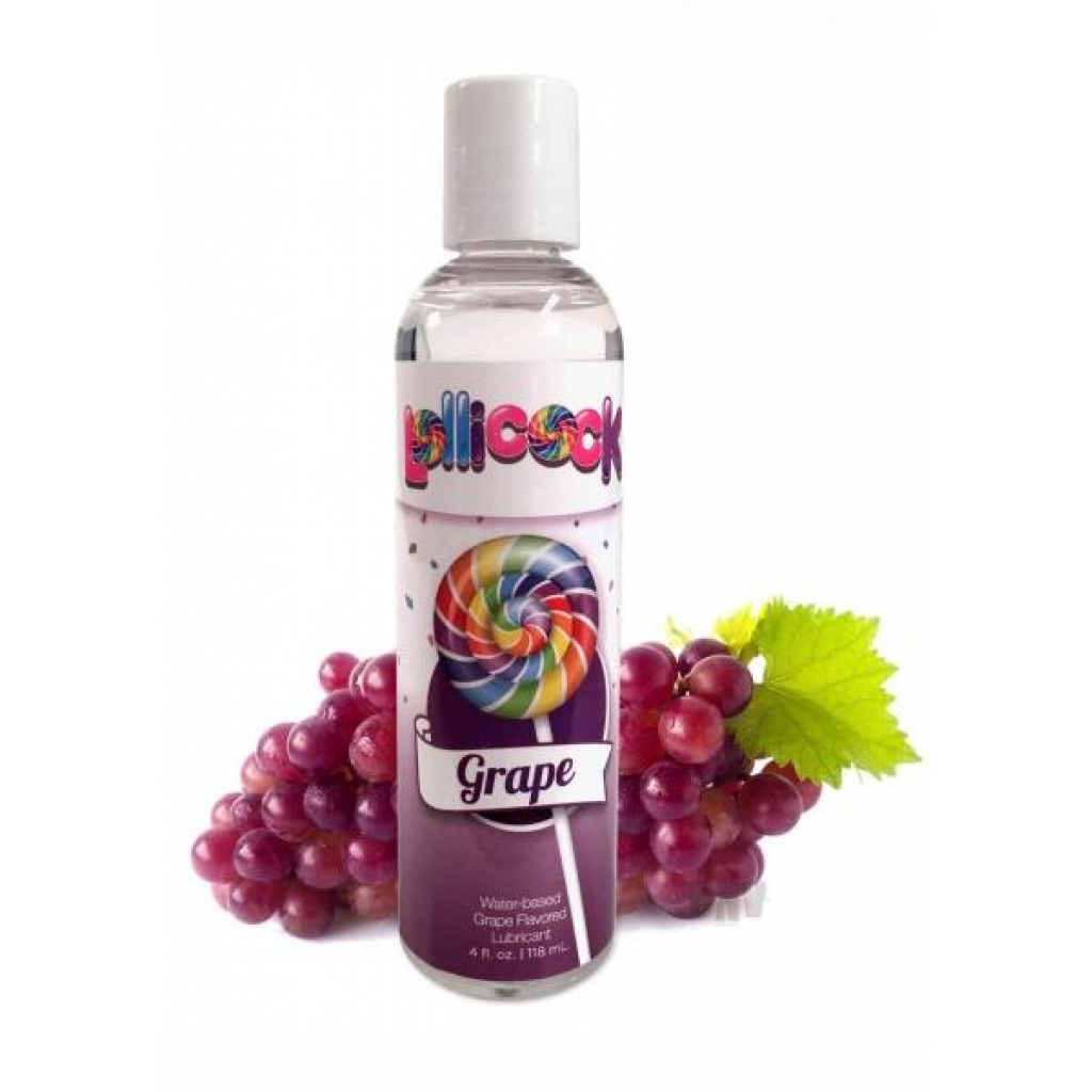 Lollicock Water Base Lube Grape 4oz - Xr Curve