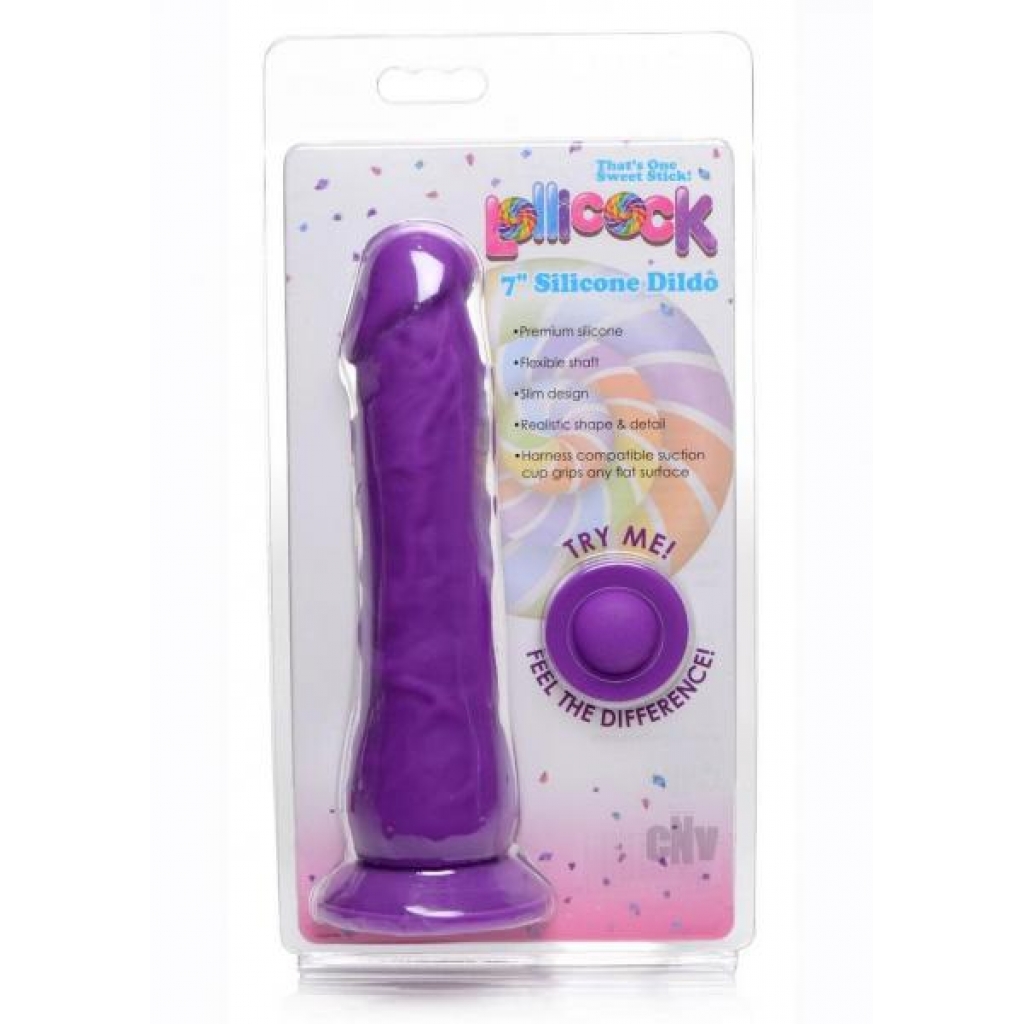 Lollicock Silicone Dildo 7 Grape - Xr Curve