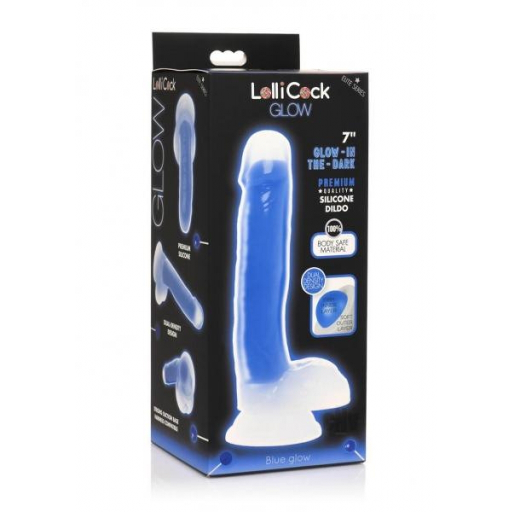 Lollicock Gitd Silicone Balls 7 Blue - Xr Curve