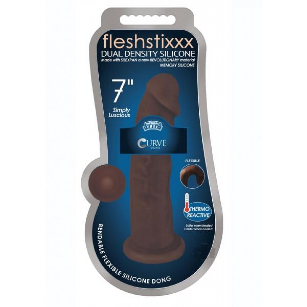 Fleshstixxx Silicone Dual Dense 7 Choco - Xr Curve