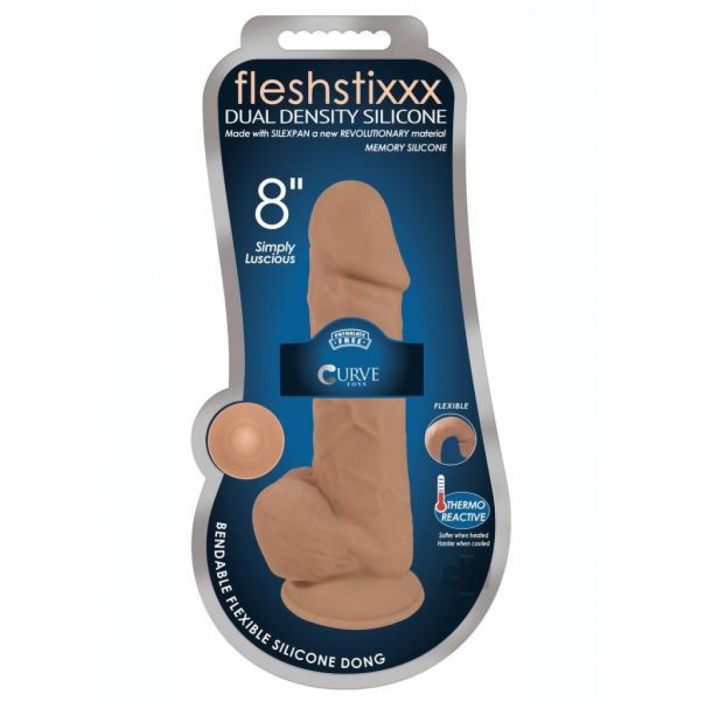 Fleshstixxx Dual Dense W/balls 8 Caram - Xr Curve