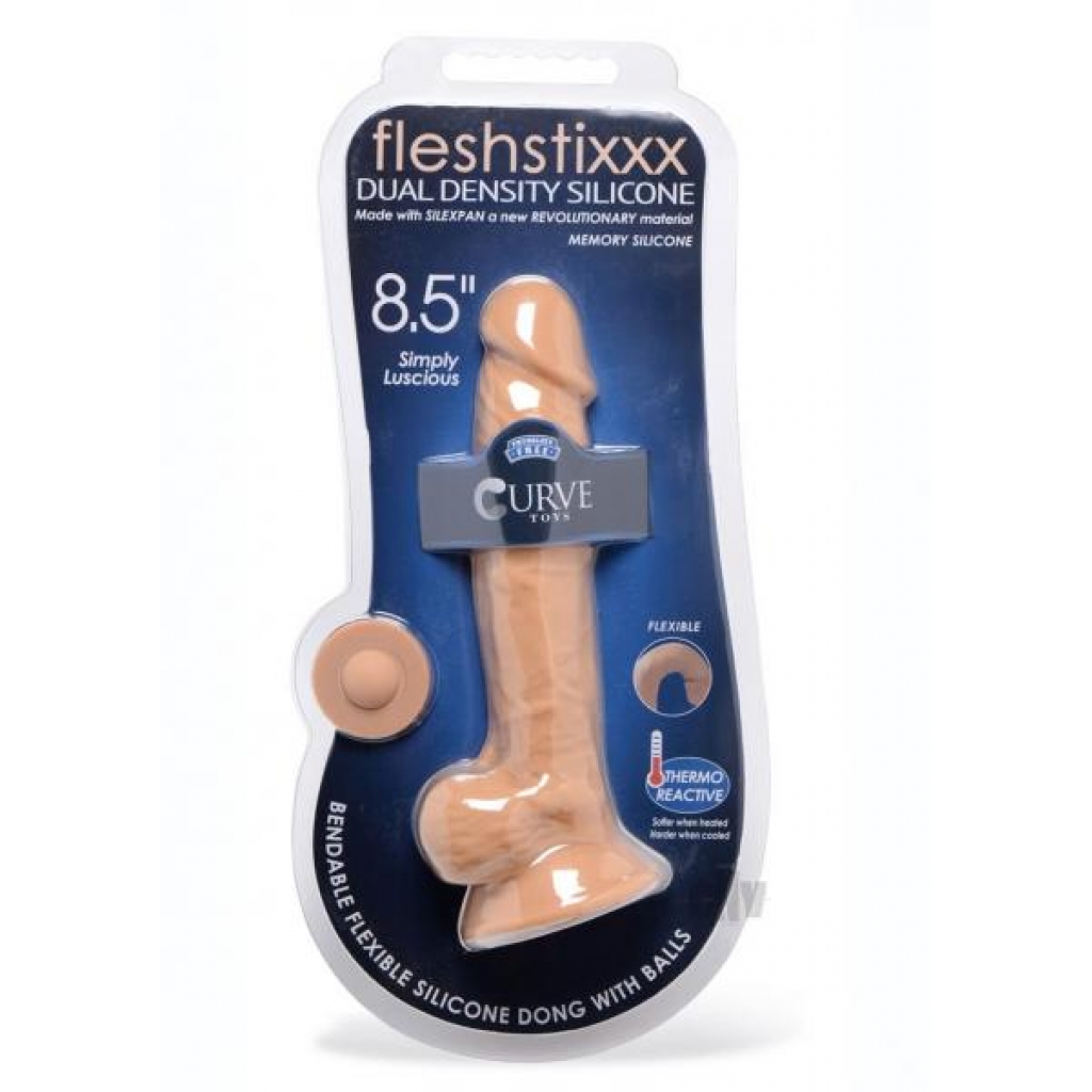 Fleshstixxx Dual Dense W/balls 8.5 Car - Xr Curve