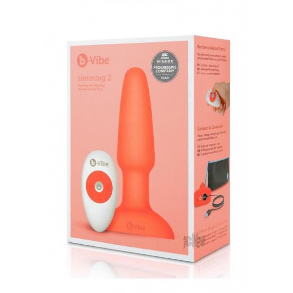 B-vibe Rimming Plug 2 Orange - B-vibe