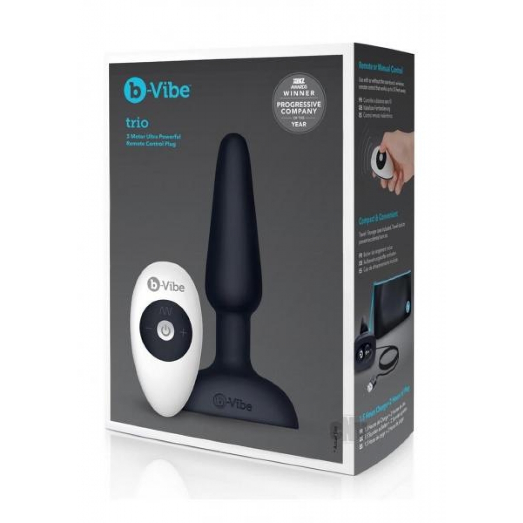 B-vibe Trio Plug Black - B-vibe