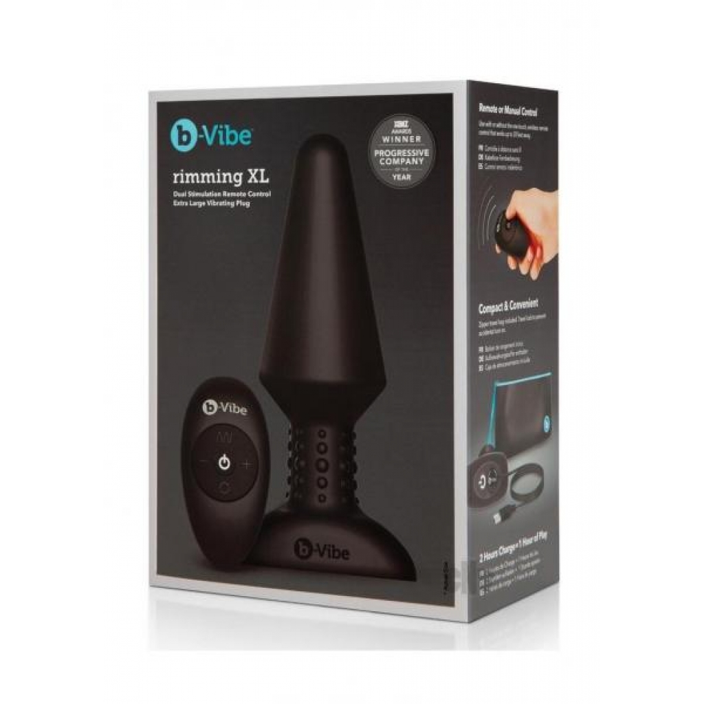 B-vibe Rimming Plug XL - Black