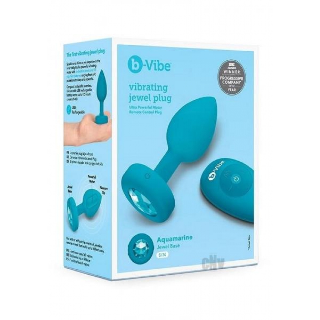 B Vibe Vibrate Jewel Plug - Teal