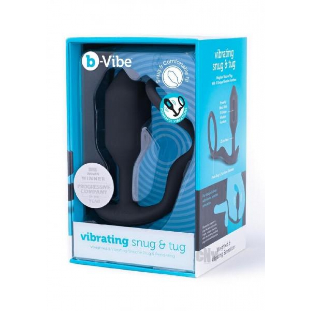 B-vibe Vibrate Snug Tug Medium Black