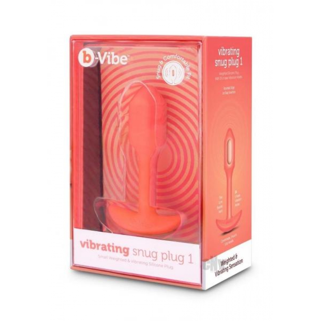 B-vibe Vibrate Snug Plug Sm Orange - B-vibe