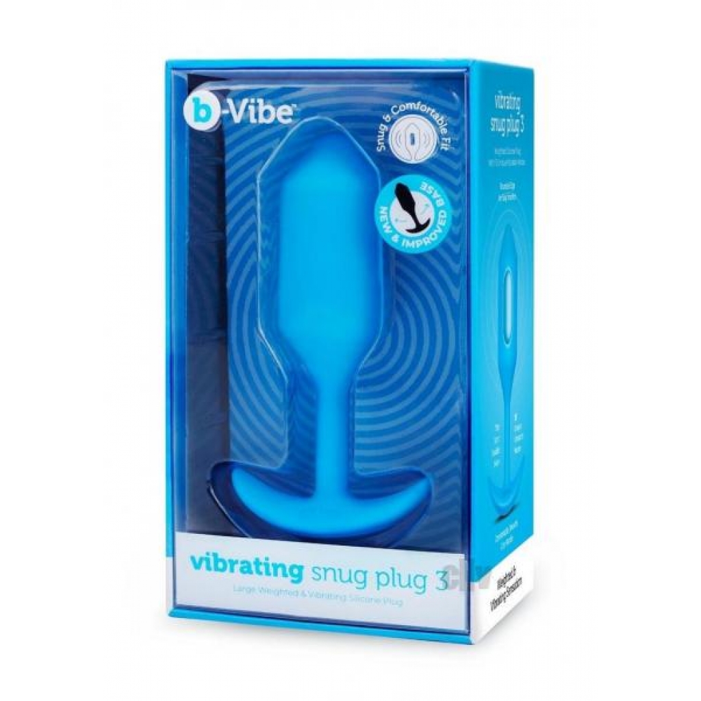 B-vibe Vibrate Snug Plug Lg Blue - B-vibe