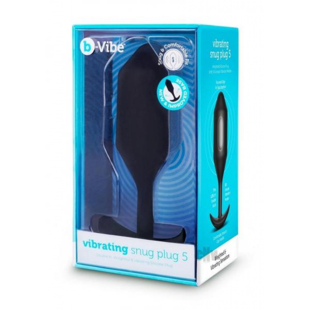 B-vibe Vibrate Snug Plug Xxl Black - B-vibe