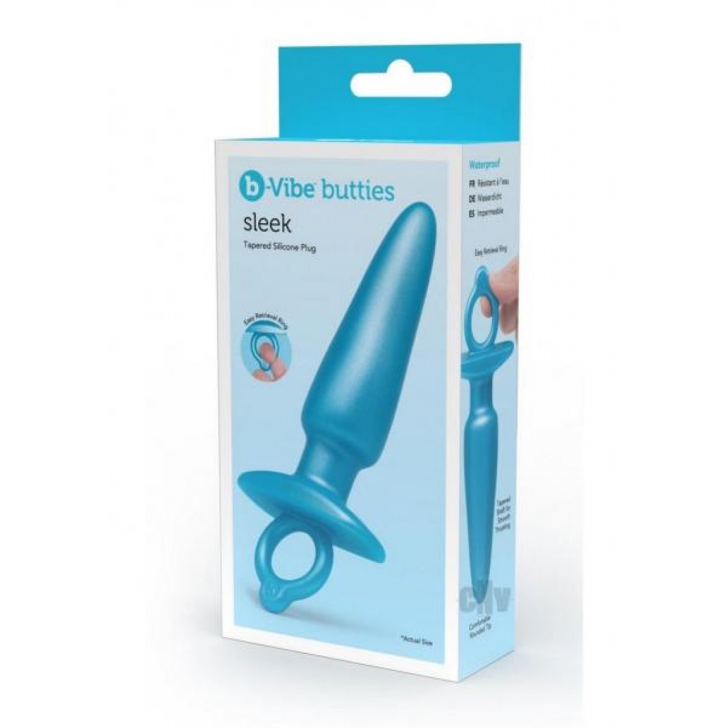 B-vibe Sleek Plug Blue - B-vibe