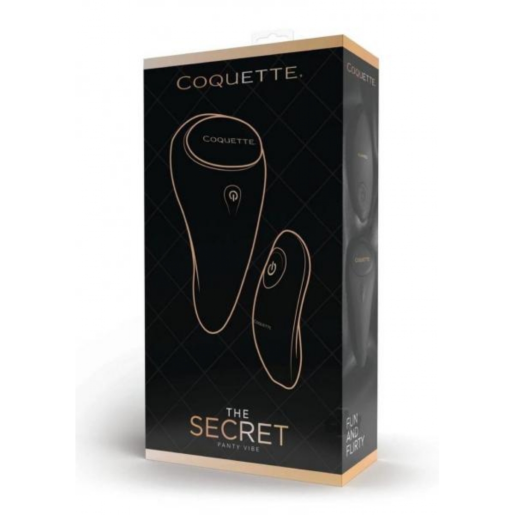 Coquette Secret Panty Vibe Blk - Coquette