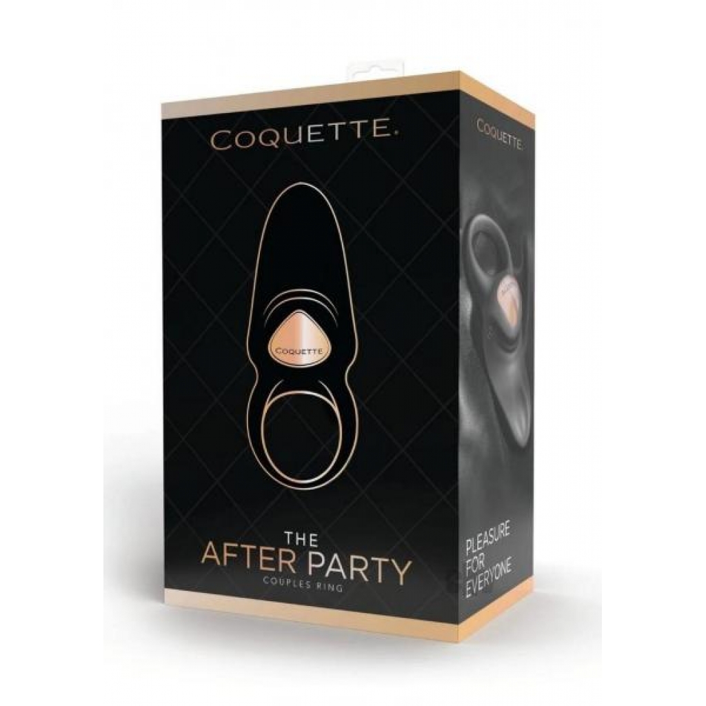 Coquette After Party Couples Ring in Black/Gold