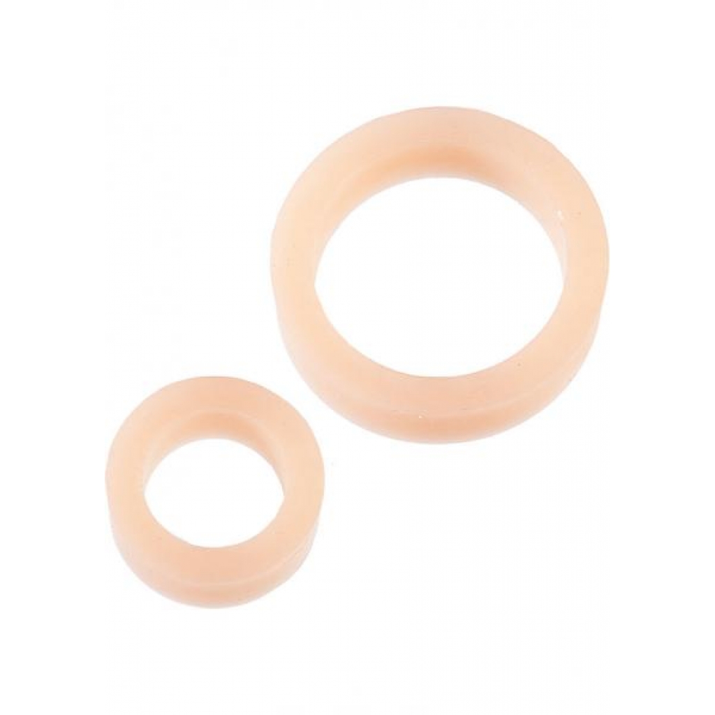 Premium Silicone C Rings Double Pack White - Doc Johnson