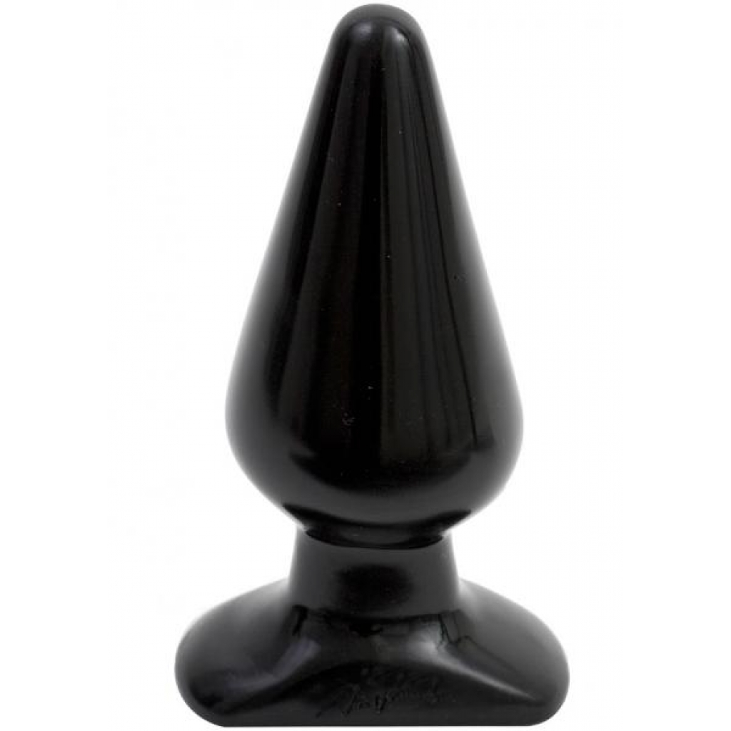 Classic Large Butt Plug: Beginner-Friendly Design in Black