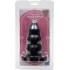 Triple Ripple Butt Plug Sil A Gel Large Black