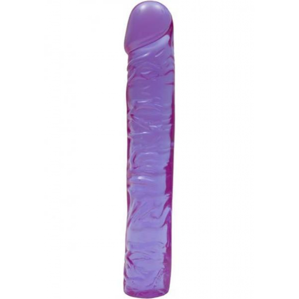 Purple 10-Inch Classic Crystal Jellies Dildo