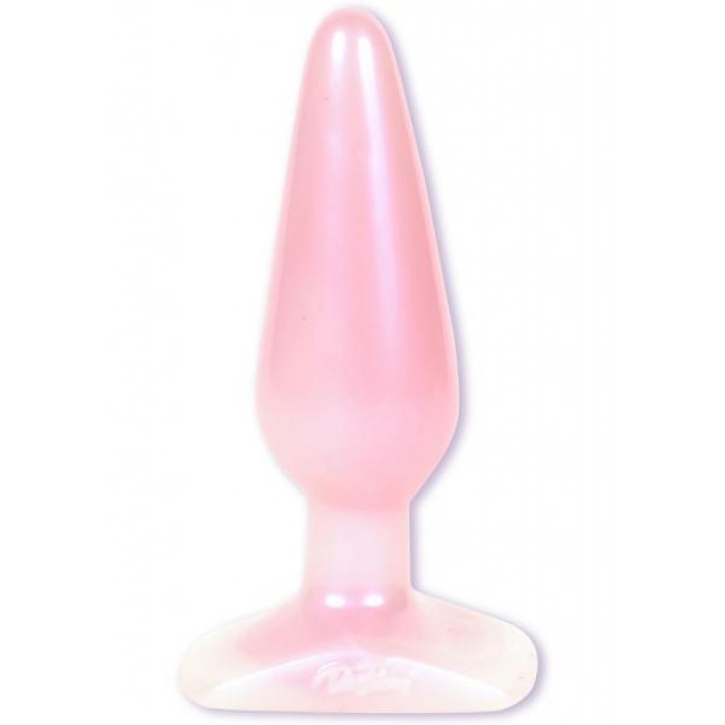 Crystal Jellies Jelly Butt Plug - Medium Sil A Gel Pink