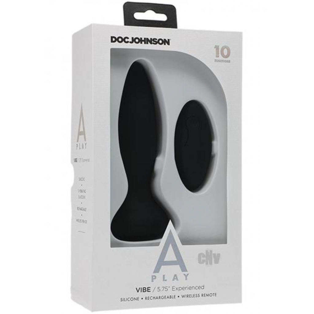 A-Play Powerful Vibe and Plug Set - Black