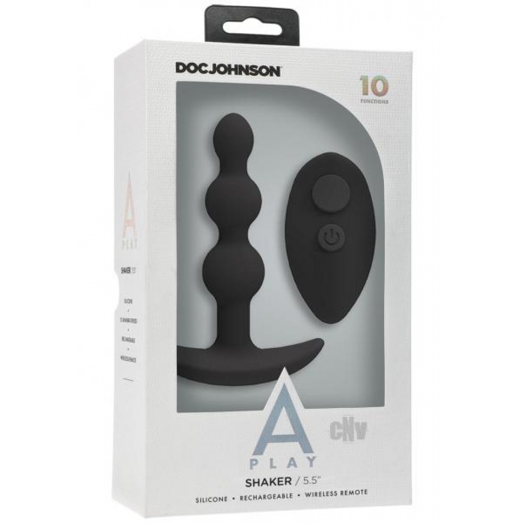 A-Play Shaker Premium Vibrating Anal Plug - Black