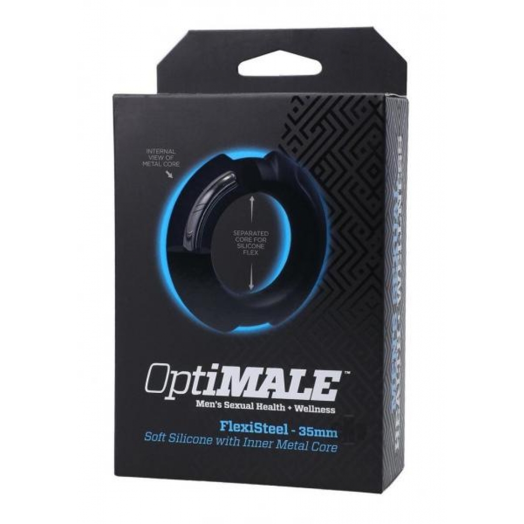 Optimale Flexisteel Cockring - Strong Yet Flexible (35mm Black)