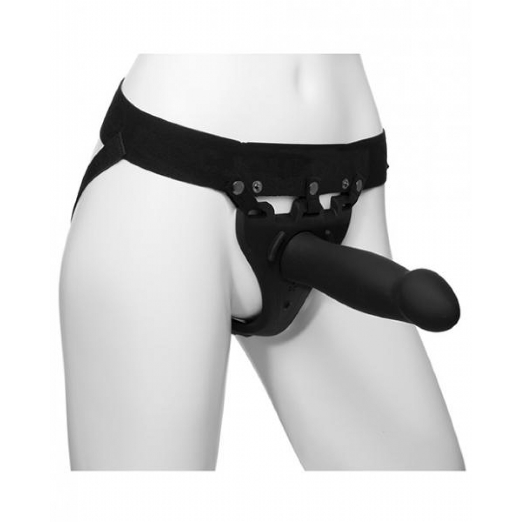 Body Extensions Be Risque Vibrating Hollow Strap-On Set - Unisex Pleasure