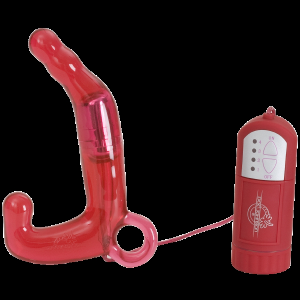 Men's Pleasure Wand Prostate Massager Red - Doc Johnson