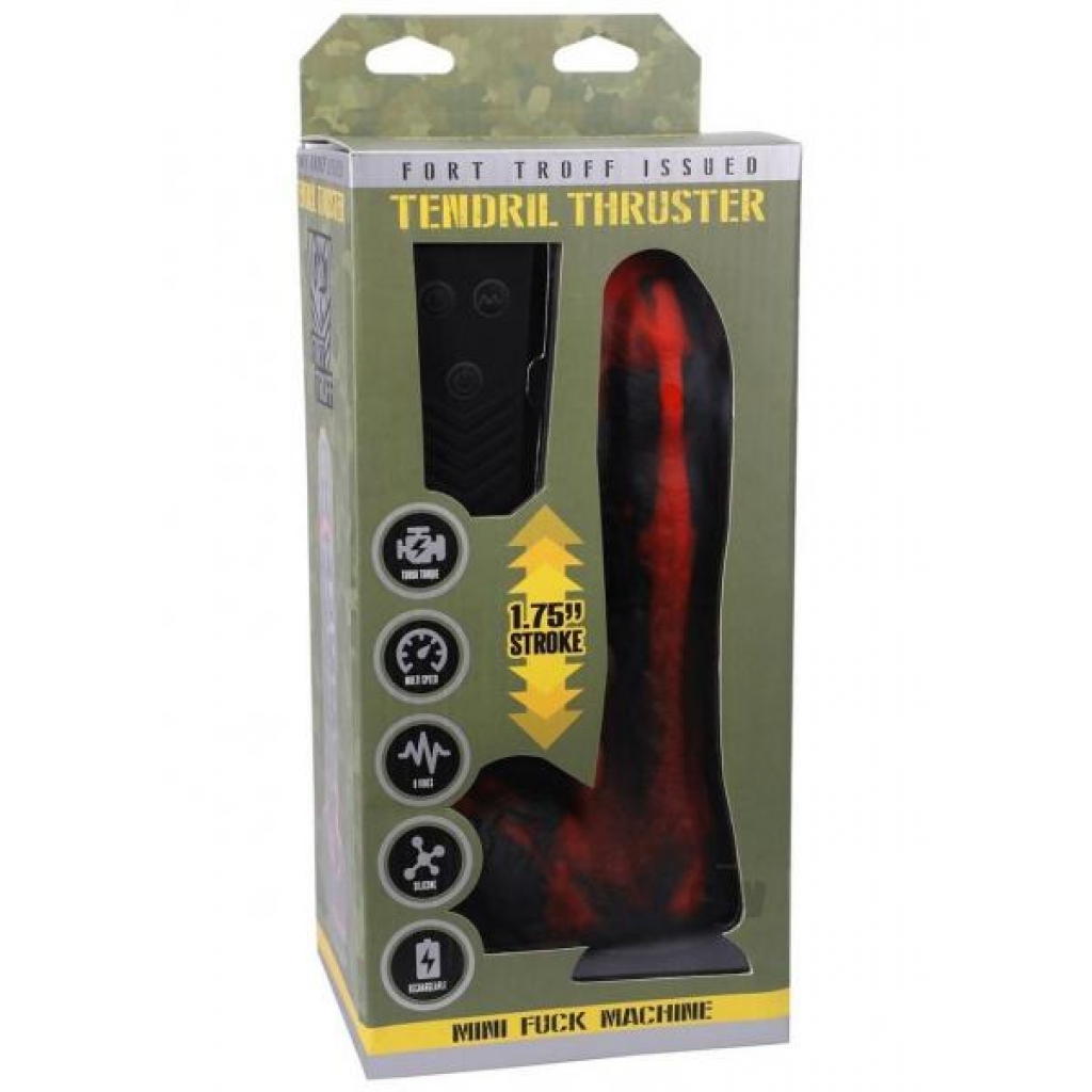 Ft Troff Tendrill Thruster Machine Red - Doc Johnson Enterprises