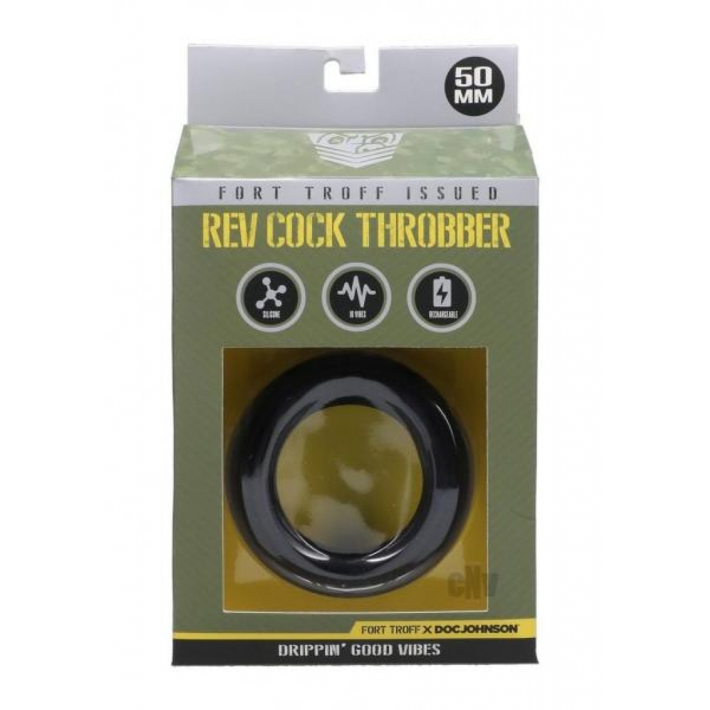 Ft Troff Rev Cock Throbber - Large - Black