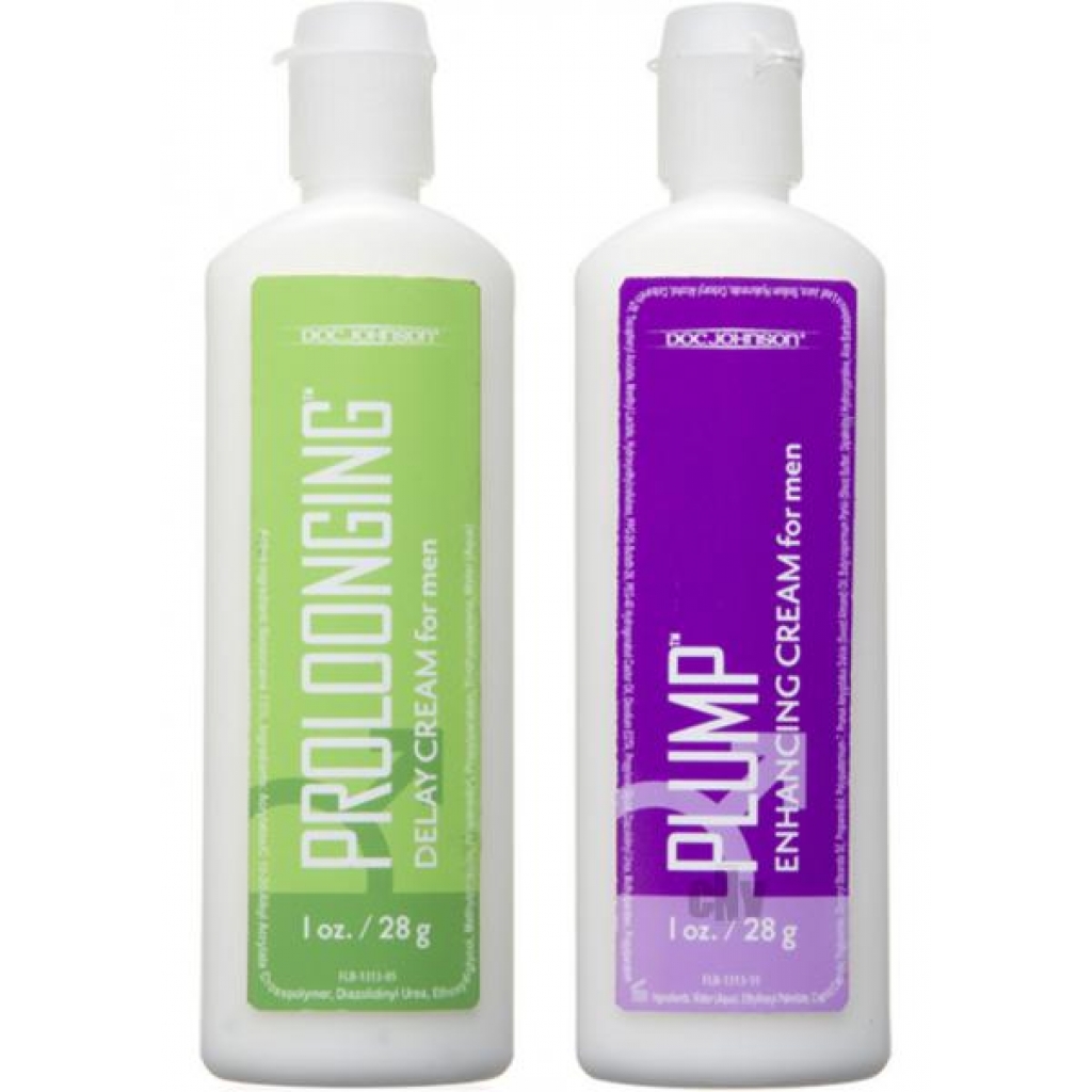 Proloonging + Plump for Men 2 Pack 1oz Bottles - Doc Johnson