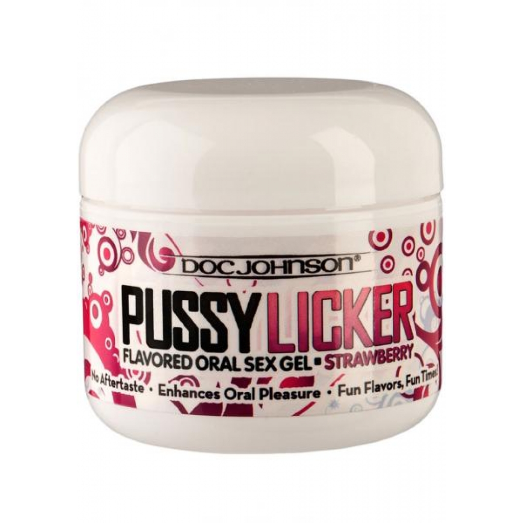 Pussy Licker Oral Sex Gel Strawberry 2 Ounce - Doc Johnson