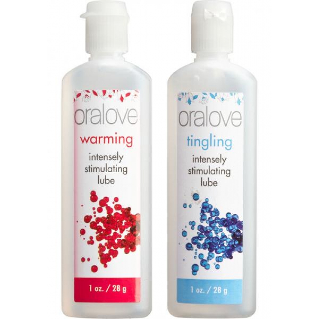 Oralove Dynamic Duo Lickable Warming and Tingling Lubes