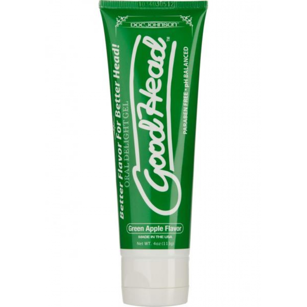 Goodhead Oral Delight Gel Green Apple 4oz Tube - Doc Johnson