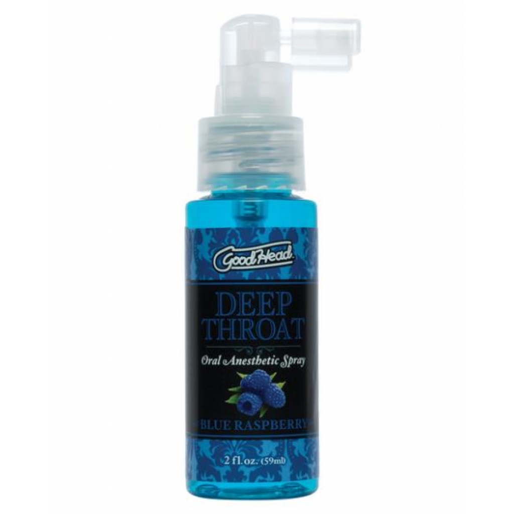 Goodhead Deep Throat Spray Blue Raspberry 2 fl oz - Doc Johnson