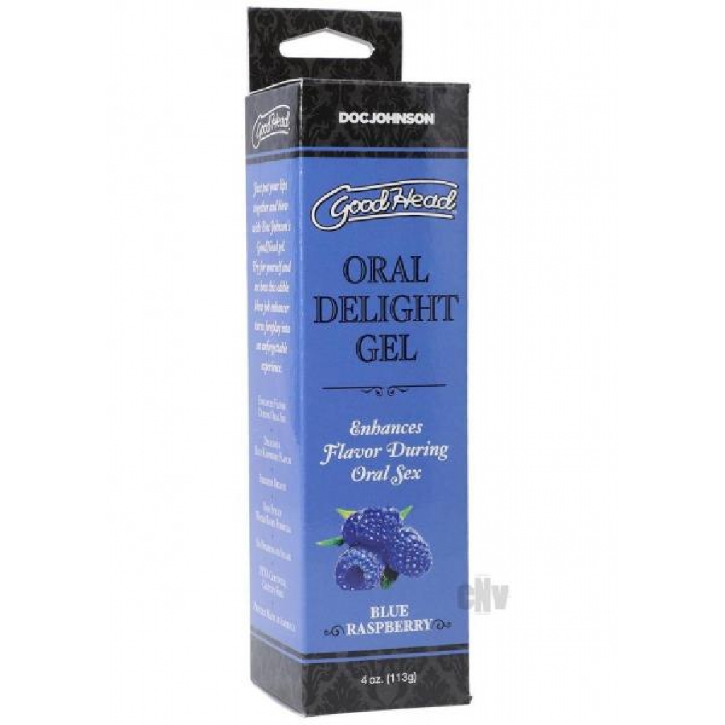 Goodhead Oral Delight Gel Blue Rasp 4oz - Doc Johnson Enterprises